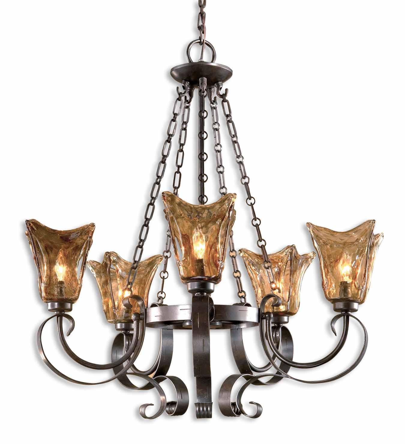 Uttermost Lighting Fixtures Chandeliers 21007 Vetraio 5Light